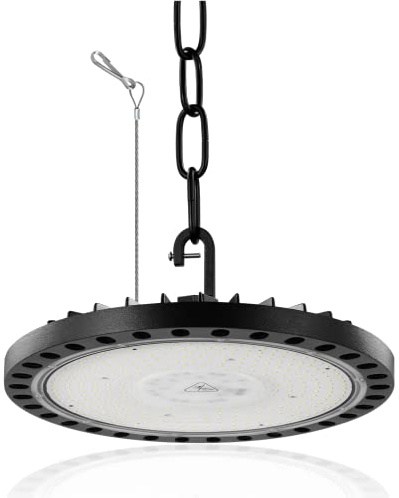Litglobe UFO LED Lámpara Alta Bahía 300W,30000LM Brillante UFO Foco LED Industrial,6500K Blanco Frío Iluminación Comercial Bahía,Impermeable IP65 Comercial Industrial Proyector para Fábricas Almacén