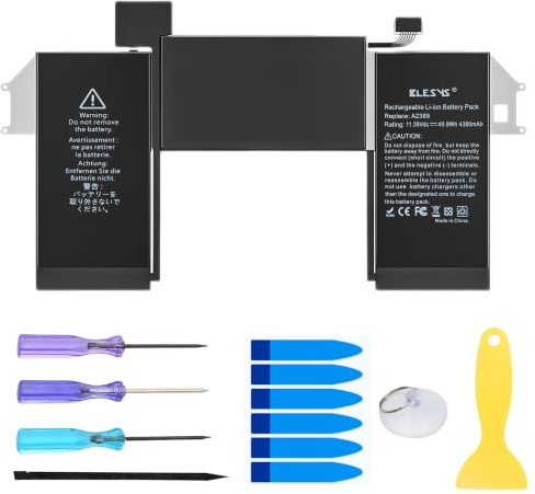 BLESYS A2337 Akku A2389 Laptop Ersatzakku für MacBook Air 13 Zoll A2337 M1 2020 EMC 3598 [Li-Polymer Battery 11.39V 49.9Wh]
