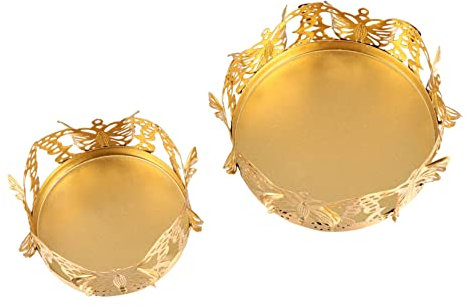 BESPORTBLE 2stücke Eleganter Goldener Kerzenhalter Nordic Style Kerzenständer Für Romantische Hochzeitsdekoration Und Stilvolle Wohnräume -teilig