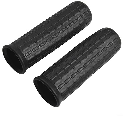 Gummi-Griffabdeckung, 2 Stück, Schubkarre, rutschfeste Gummigriffe, Universal-Zubehör, Griffe, runde Rohre, Ersatz für Hofwagen, schwarz (122 x 30 mm)
