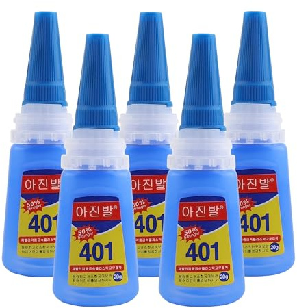 SHARROW Archery Super Glue, 401 Multi-purpose Liquid Glue, Transparent Instant Dry Universal Liquid Adhesive for Bonding Porous Materials Wood Paper Leather Fabric (5)