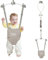 FUNLIO Baby Door Bouncer for 6-24 Months (with Door Clamp), Baby Jumper Doorway with Strong Spring/Adjustable Strap, Easy to Assemble&Store, Bearing 18kg, CE CPC Certified - Grey