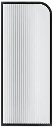 Badezimmer-Urinal-Trennwand, Glas, wasserabweisend, für öffentliche Toilette/Hotel, gebürstetes schwarzes Titan