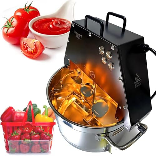 Electric Food Mill, with 400L/min Airflow Air Dry, Commercial Tomato Milling Machine, Stainless Steel Tomato Press, Food Milling Press Machine,220V
