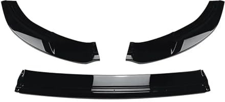 Auto Bumper Frontspoiler 3 Stücke Für VW Für Golf 7 Für MK7 Für GTI R Für GTD Für GTE 2012-2018 Auto Front Stoßstange Splitter Lip Spoiler Diffusor Seite(Glossy Black)