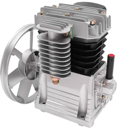 3HP Druckluft Kompressor, 420L/min 2 Zylinder Luftdruck Aggregat Pumpenkopf für die Gasförderung 32 * 27 * 31cm