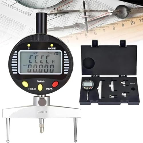Jauge de rayon numérique de haute précision, jauge de rayon électronique, avec 5 mâchoires de mesure modifiables, rayon de mesure 0,2-27,5 (5 mm-700 mm), pour pièces mécaniques, moules en bois