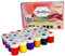 Stoffmalfarben-Set – Lebendige, hochpigmentierte Textilfarben – Waschmaschinenfeste Farben für T-Shirts, Baumwolle & Stoffe (24 Farben x 25ml)
