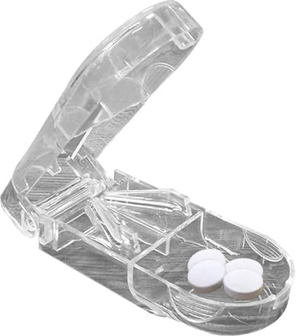Tablettenteiler,pillenteiler,medikamententeilerfür Große und Kleine Tabletten,tablettenteiler für kleine tabletten，Medikamententeiler mit Aufbewahrungsfach,teilt Pillen exakt