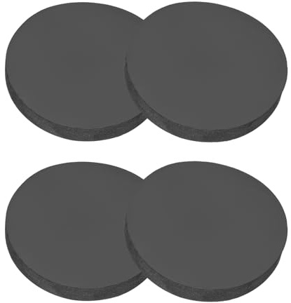 PATIKIL Rondelle Caoutchouc Ronde 4 Pcs Entretoise Anti-Vibration 45mm OD x 8mm Épais Patins pour Meubles pour Climatiseurs Lave Linge Fabrication de Joints Bricolage, Noir