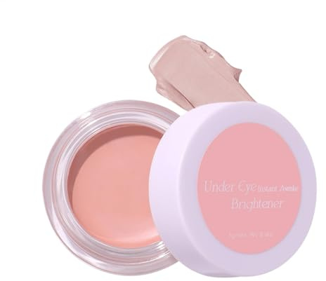 Corrector bajo los ojos, corrector de bolsas de ojos, crema para iluminar oculares, resistente a la luz, fórmula impermeable, sombra natural para círculos oscuros, imperfecciones, piel madura