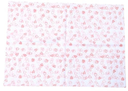 VALICLUD Papier de Soie Cœur pour Emballage Présent et Bouquets, 28 Feuilles, Rouge, Protection Supplémentaire pour Fêtes et Anniversaires