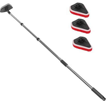 Alipis Indoor Outdoor Floor Brush Extendable Handle Scrub Wipe Brush for Cleaning