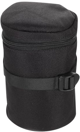 Toddmomy Bolsa para Lentes de Cámara Protectora Bolsa para Guardar Lentes de Cámara Cierre de Gancho para Uso Exteriores DSLR Camera