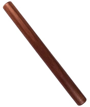 NUOBESTY Mattarello da Cucina in Legno Massello 30x3 Cm Antiaderente, Utensile per Pasta Fatta a Mano, Gnocchi e Dolci, Manici Robusti per Pressione, per Preparazioni Casalinghe