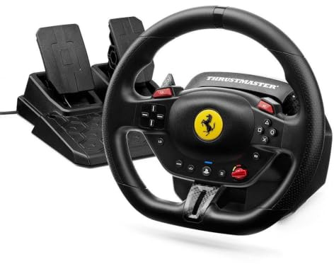 Thrustmaster T98-P Ferrari 296 GTB Nero USB Sterzo + Pedali Analogico/Digitale PC, PlayStation 4, PlayStation 5 (THRUSTMASTER T98 FERRARI 296 GTB WHEEL)