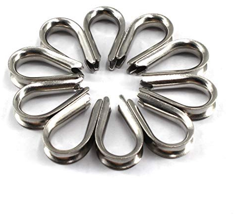 Fil d'acier inoxydable 304 Corde Dé à Coudre, câble dés à coudre Gréement, M8, 10 pièces