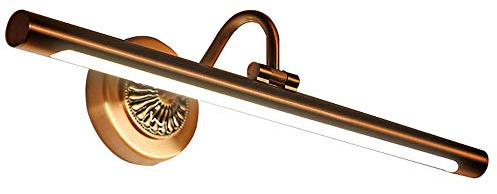 10W Modern LED Metall Spiegelleuchte Spiegellampe Wandleuchte Badezimmer Make Up Spiegel Licht Wasserdicht Beleuchtung Antibeschlag Wandlampe für Badzimmer Arbeitszimmer, Warmes Licht