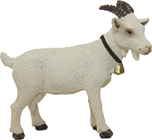 Dekop Krippenzubehör Ziege weiß, geeignet für 12cm Figuren, Höhe ca. 4,7cm (444635097917)