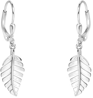 SOFIA MILANI - Damen Ohrringe 925 Silber - Ohrhänger als Blatt