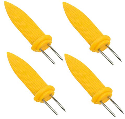 PAPSTAR 4 Stück Maiskolbenhalter für Maiskolben Maisspieße Grillen Spieße Stocher BBQ Grillzubehör