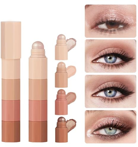 Crayon à paupières 4 en 1 mat fin et très pigmenté pour le visage et les yeux