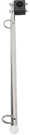 Keenso Boat Flag Pole Mount, 390mm/15.35in Marine Rail Type Flag Pole Adjustable Stainless Steel for Boats Yachts Sailboats Speedboats Boat/Yacht Spare Parts