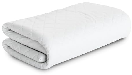 MSS e.K. hochwertiger Topperbezug Classic | 200 x 200 x 5 cm | mit Reißverschluss | aus weicher Mikrofaser | Stoffdichte: 212 g/m² | Flauschige Karosteppung | waschbar 60°C | schadstoffgeprüft