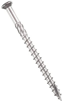 1000 Stück Terrassenschrauben Profiqualität gehärtet C1 Edelstahl Kerbspitze CUT-Spitze Schaftfräser Fräsrippen Torx Ø 5,0 x Länge 40 bis 80 mm (5 x 60 mm, 1000)