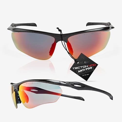 Riley Cypher Eye Protection Safety Glasses for Work – Lightweight and Adjustable with Clear Anti-Fog, Scratch-Resistant Lenses, No-Slip Grips & UV Protective Glasses