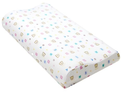 Oreiller en Mousse à Mémoire de Forme pour Enfants, Oreiller Orthopédique Ergonomique, Oreiller de Contour pour Dormir, Petit Oreiller de Lit, Oreiller de Contour,C-47 * 28 * 4/6cm