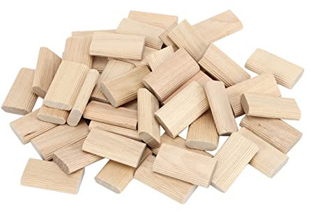 Holz-Domino-Zapfen 14 × 12 × 5, 50 Stück, Domino-Zapfen, Buchenholz, 8 X 40 Mm, Lose Zapfen, Holzbearbeitungszubehör Zum Positionieren von Domino-Zapfen, Losen Zapfen