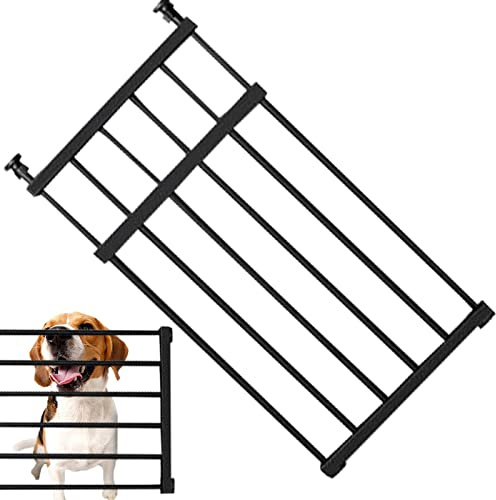Barrière réglable pour chien - Porte d'escalier en acier pour animaux domestiques - Sécurité rétractable sans risque de déformation - Barrière extensible intérieure