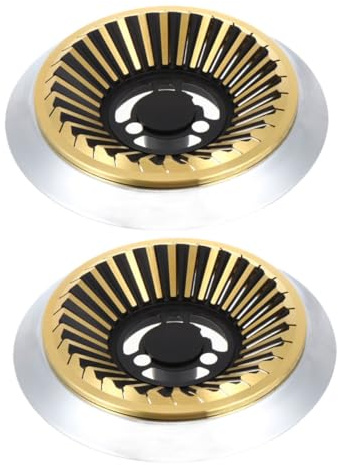 KITANDOVE 2pcs Wok for Gas Stove Cast Iron Burner Grates Non- Support Rack for Kitchen Cooking Easy Installation Fit for Gas Hobs