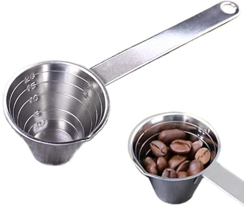 Cuchara Medidora De Acero Inoxidable, Pequeña Cuchara Metálica Para Medir Gramos Con Marcas De Medida, Accesorios De Repostería Multifunción, Utensilios De Cocina Para Comida De Perros, Harina