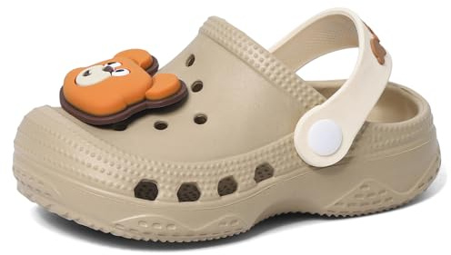 LACOFIA Toddler Boys Girls Garden Clogs Shoes Non-Slip Beach/Pool Slides Kids Summer Slippers
