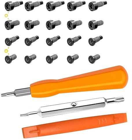 Senshuomy Doorbell Screwdriver Replacement & Universal Screw Kit - Double - Ended T6/T15 with 4 - Type Screws (20 Pack), Compatible with Doorbell for Battery Replacement (Set A)