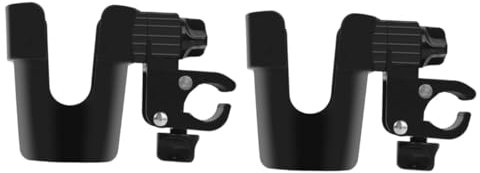 VICASKY 2pcs Water Bottle Carabiner Stroller Cup Holder Multifunctional Pram Bottle Rack Rotatable Easy to Install