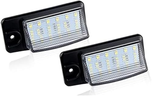 DEMULAX 2Pcs Car LIGHT License Number Plate Light Lamps, for NISSAN, X Trail T32 Maxima Rogue NV1500 NV2500 NV3500, for Murano, Altima License plate bulb