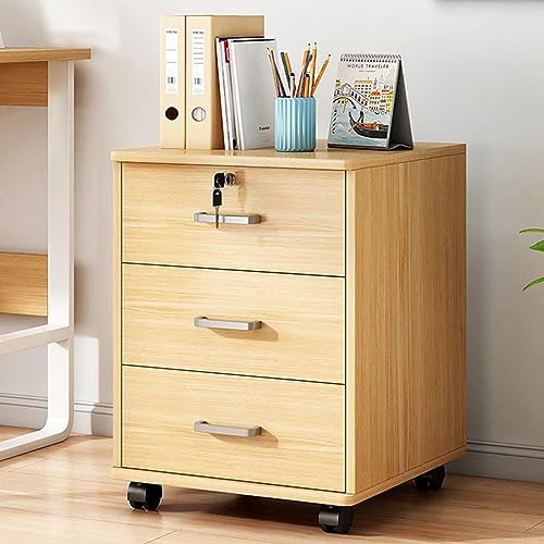 Armadietto mobile con serratura per ufficio e forniture artigianali nization durevole e sicuro schedario in colore ciliegia