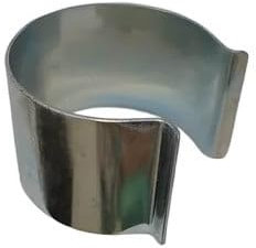 Atout Loisir Clips de Fixation Ronds en Acier galvanisé, Diamètre 60 mm, Lot de 25