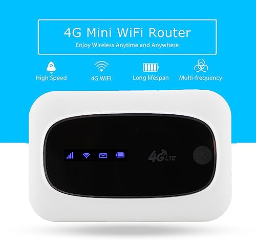 Acouto 4G Modem Mobile Router Portable Hotspot For Europe and Asia Mobile WiFiMobile Ro (White)