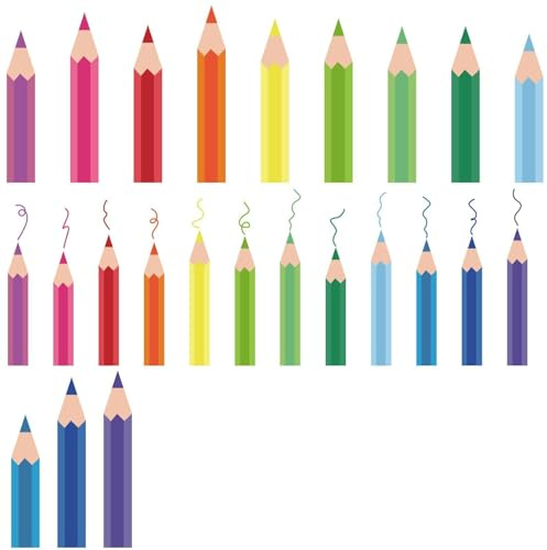 CRASPIRE 12 Hoja de Pegatinas de Lápiz Colores para Ventana Vidrio Una Sola Cara Prácticas Y Reutilizables para Decorar Pizarras Vidrio Paredes Aula PVC Dibujos Animados Coche Hogar Dormitorio