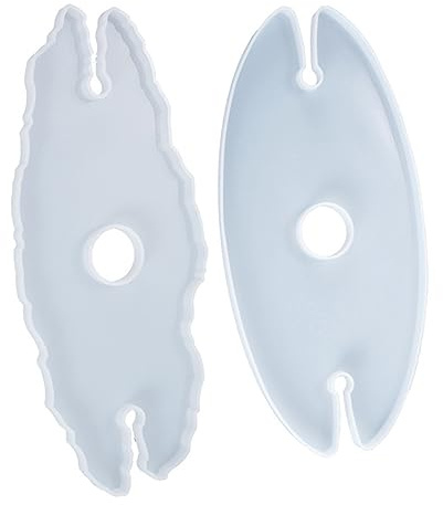 jojofuny 2 Piezas Moldes de Silicona para Posavasos de y Reutilizables para Manualidades para Decoraciones Personalizadas y Originales