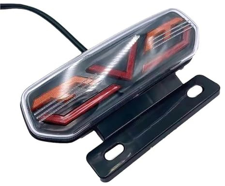 FIXARE Luces Traseras De Motocicleta Luz De Freno Luz Trasera para Stop Señal De Giro Indicador De Dirección Intermitente