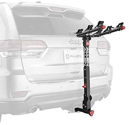 Allen Sports Deluxe+ Locking Quick Release 3-Bike Carrier for 1 1/4 in. and 2 in. Hitch, Model 830QR