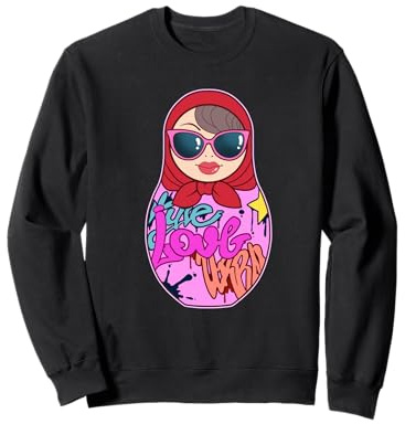 Graffiti Matryoshka Punk Nesting Doll Streetart Matrioshka Sweatshirt