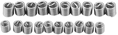 Gewindereparatur-Kit, 60-teilig, Selbstschneidende Gewindeeinsätze, Edelstahl, M3 M4 M5 M6 M8 M10 M12