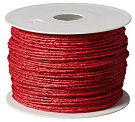 Papierkordel/Papierdraht/rot / 2 mm / 100 Meter