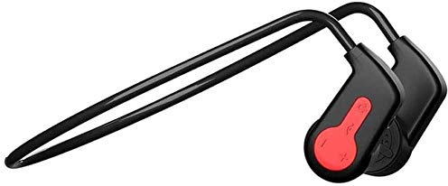 CAFFIA Bone Conduction Headphones Wireless Bluetooth Earphones IPX 8 Waterproof Sports Open-Ear Headsets, Built-in 16G Storage, Bone Conduction Transmission for Working Running Cycling, Lightweight (